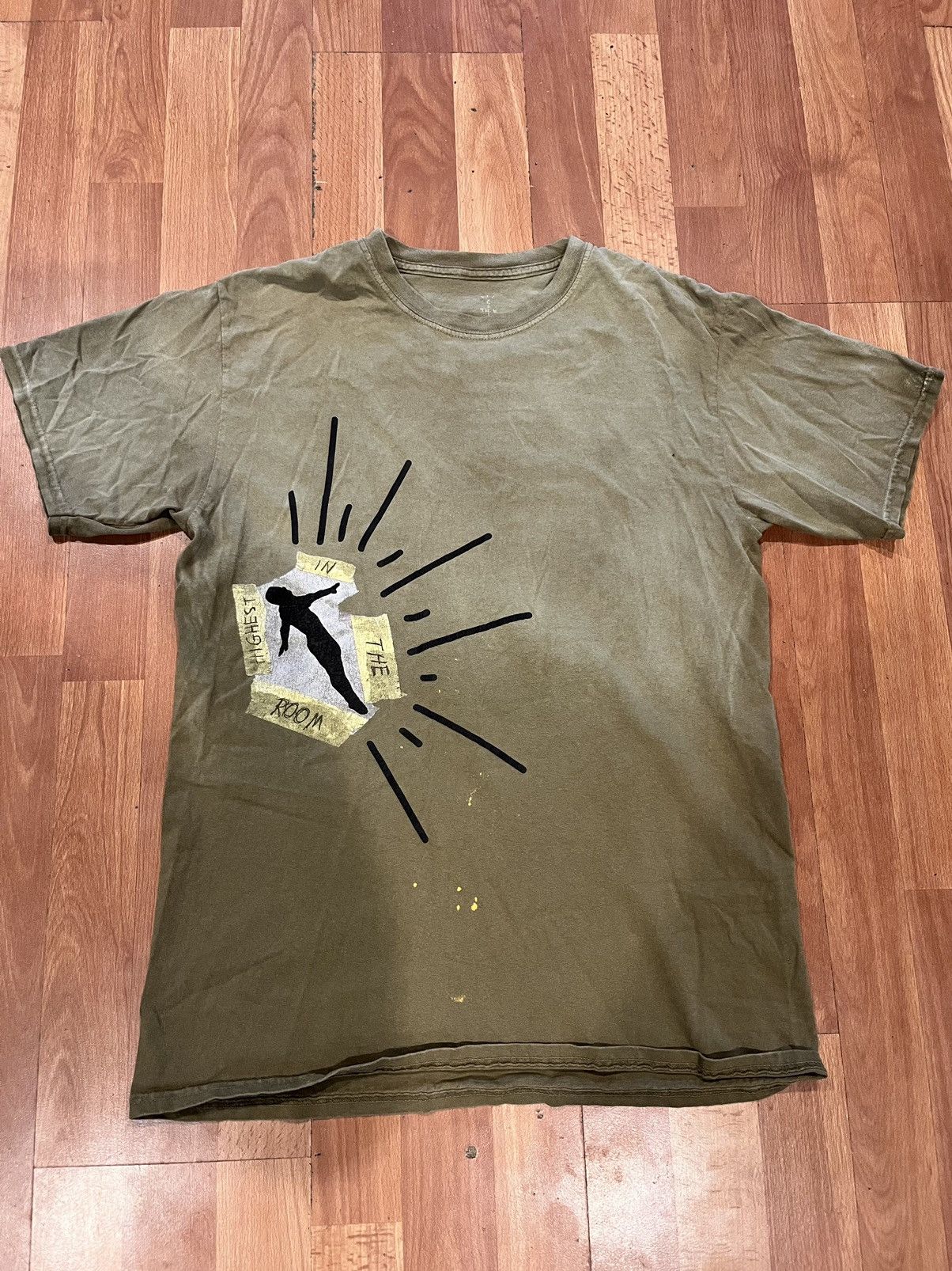 Tシャツ・カットソー Travis Scott Highest In The Room Tee Travis Scott Highest In The Room Dive T Shirt Olive Men's