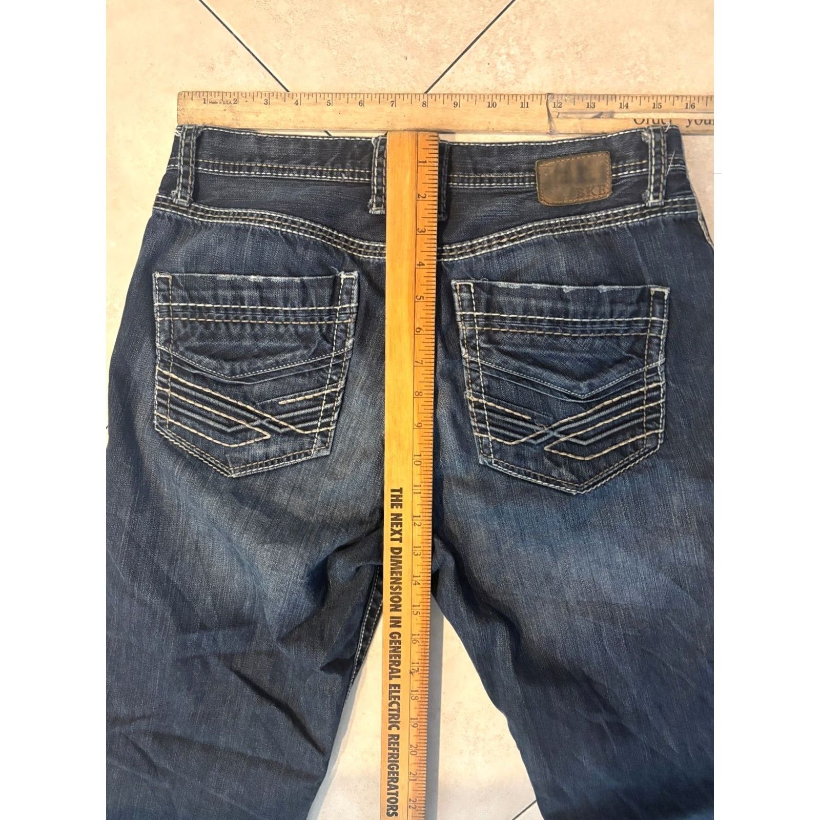 Vintage Buckle BKE Tyler Jeans Straight Relaxed 31 Blue Denim Men's Size 31 5206 Size US 31 - 6 Thumbnail