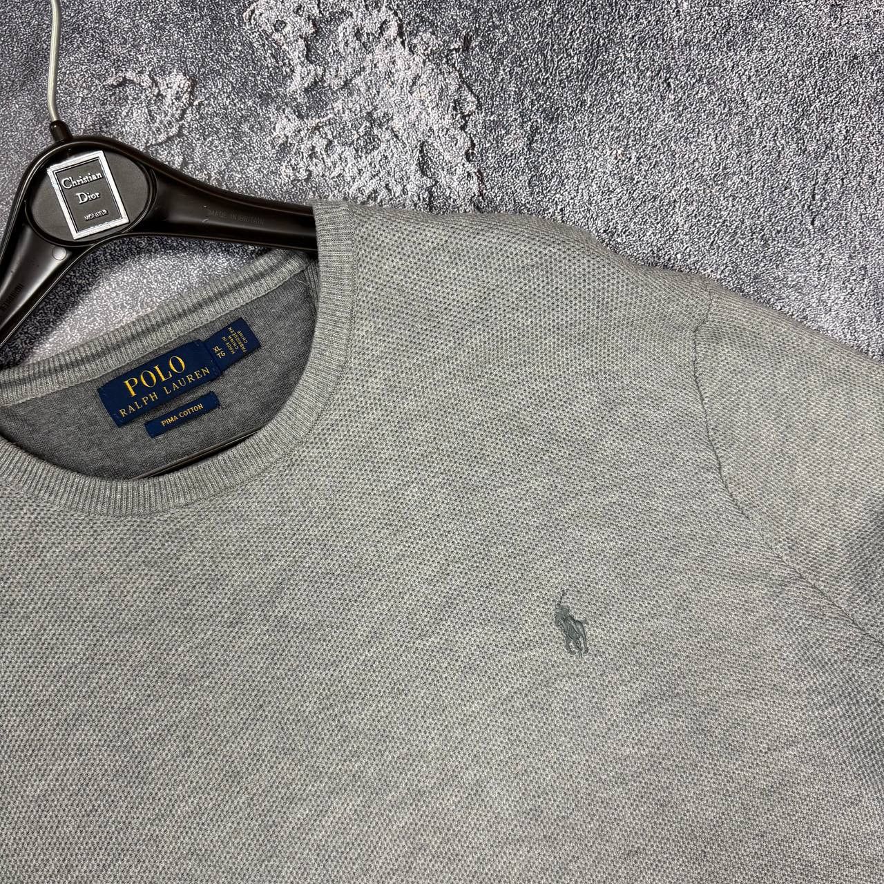 Polo Ralph Lauren Vintage Polo Ralph Lauren Grey Sweater Size XL Size US XL / EU 56 / 4 - 2 Thumbnail