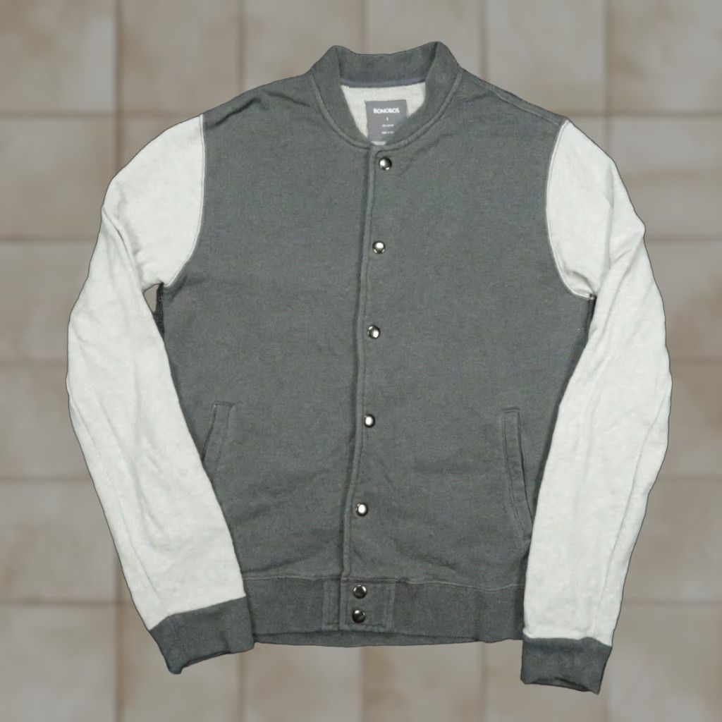 Bonobos Bonobos Bomber Jacket Mens Small Gray Mid-Length Casual Travel Size US S / EU 44-46 / 1 - 1 Thumbnail