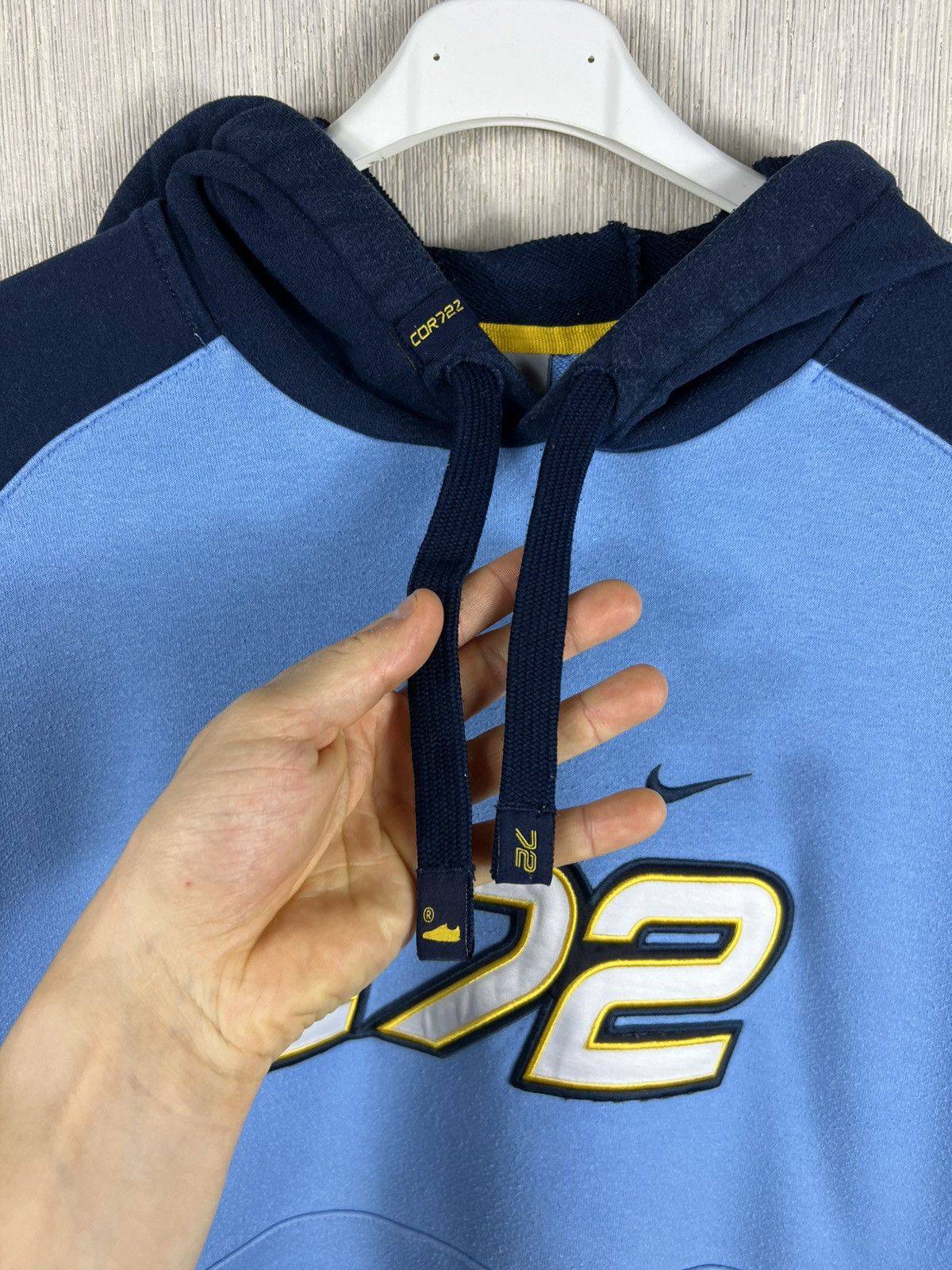 Corteiz × Nike Vintage Nike Cortez C72 y2k baby blue hoodie Size US L / EU 52-54 / 3 - 11 Thumbnail