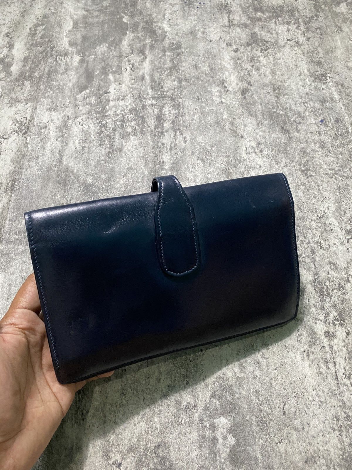 Gucci × Vintage Vintage Gucci 80's Clutch Bag Genuine Leather Size 26 - 6 Thumbnail