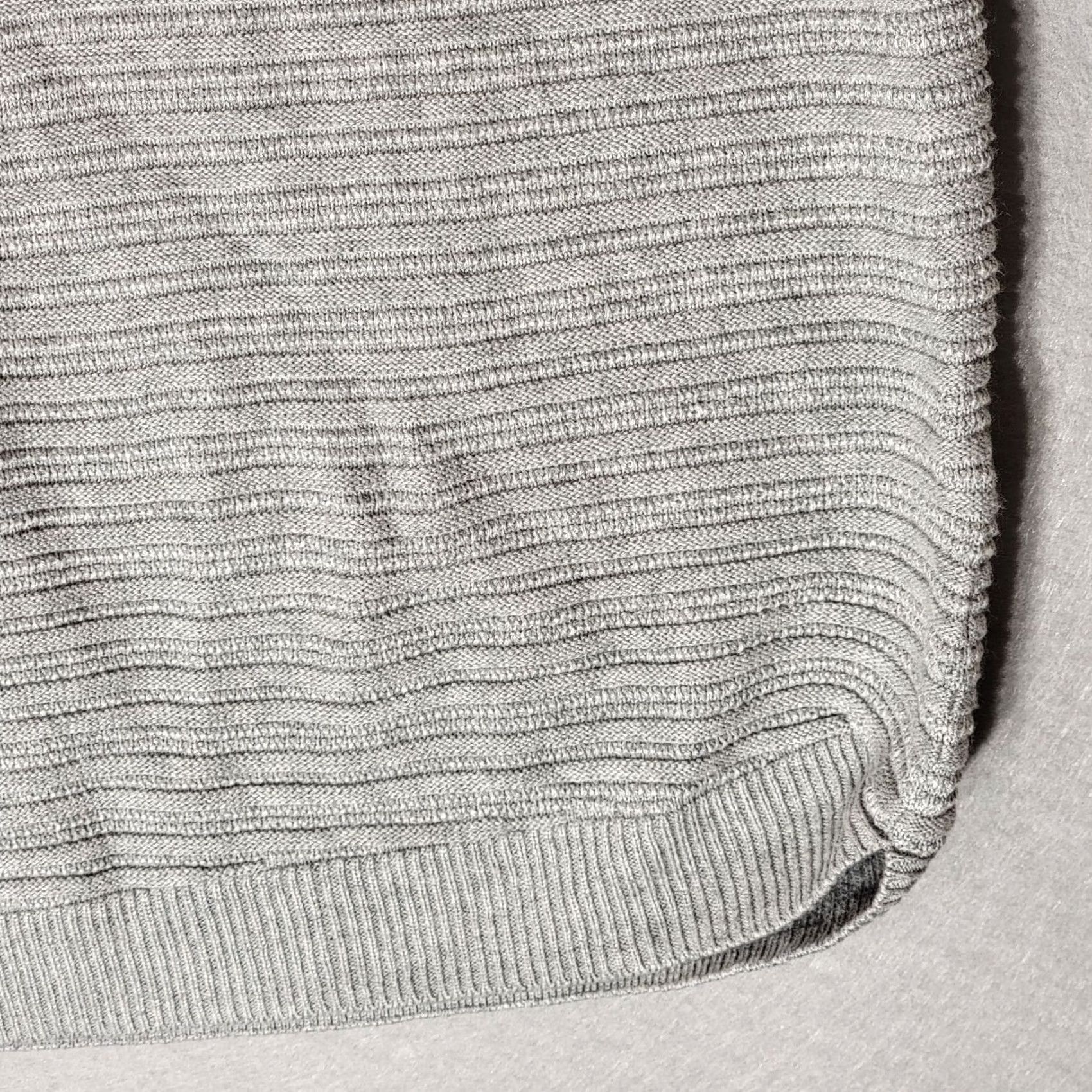 Vintage Hilary Radley Sweater Womens XL Viscose Knit Ribbed Vneck Casual Gray Tunic Size XL / US 12-14 / IT 48-50 - 4 Thumbnail