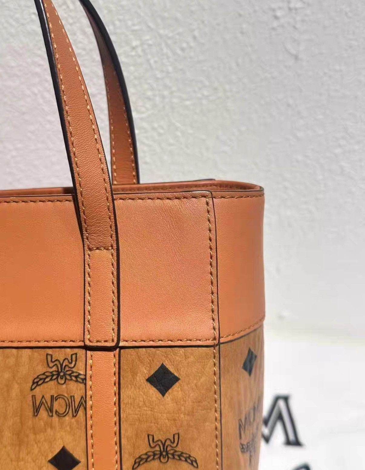 MCM MCM new cognac basket tote bag J38 Size ONE SIZE - 4 Thumbnail