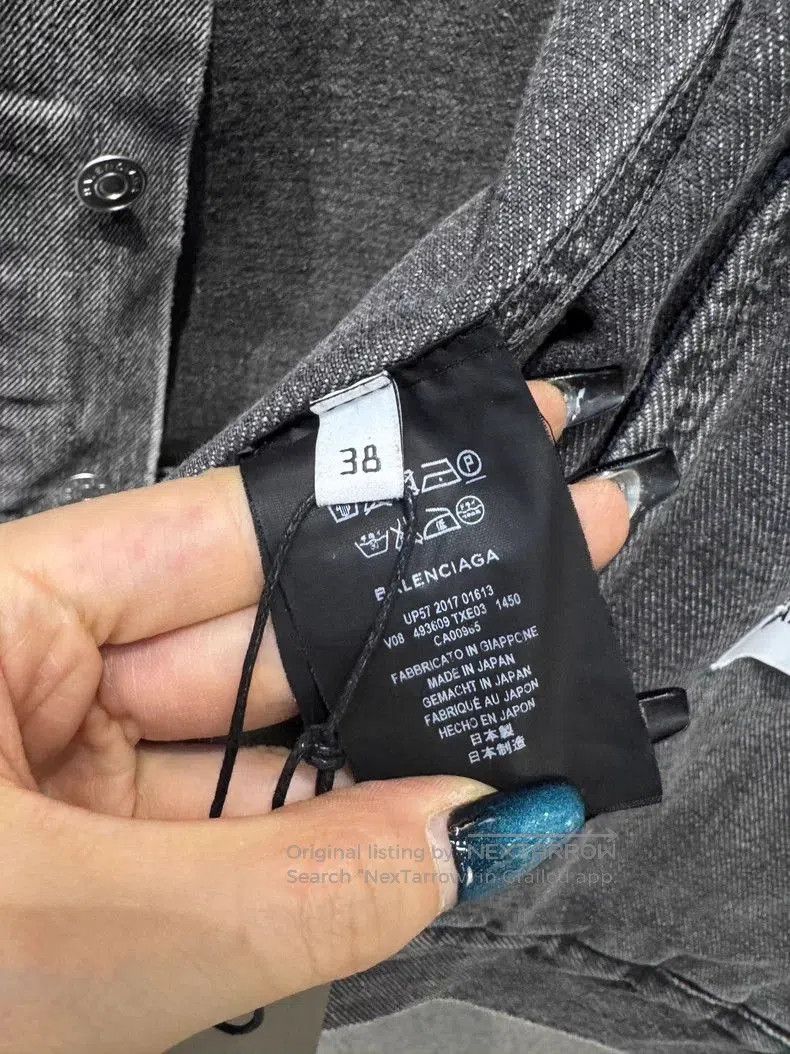 Balenciaga Balenciaga Distressed Denim Jacket. Size US XS / EU 42 / 0 - 7 Thumbnail