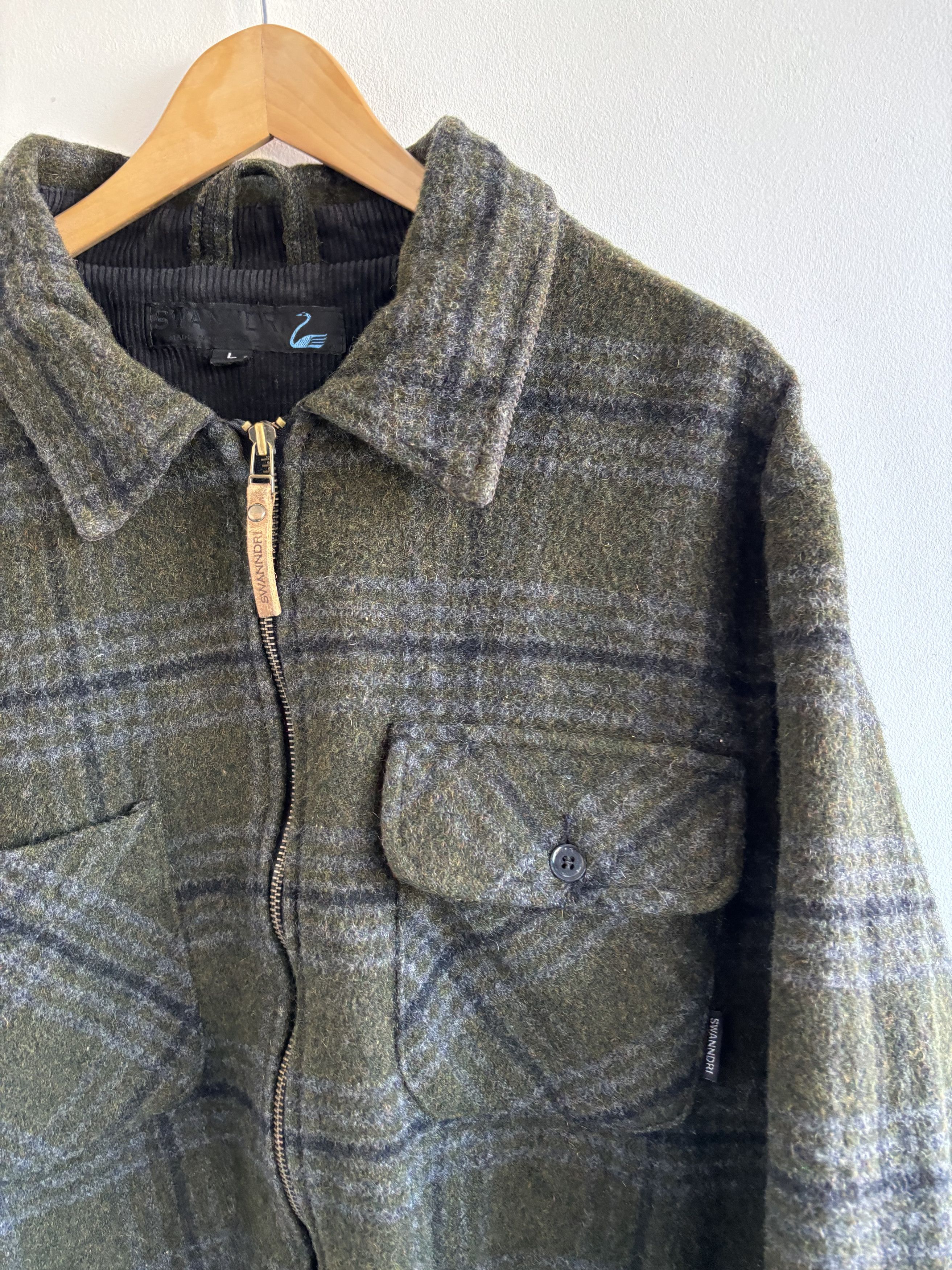 Flannel × Japanese Brand Vintage New Zealand Swanndri Wool Jacket Size US L / EU 52-54 / 3 - 3 Thumbnail