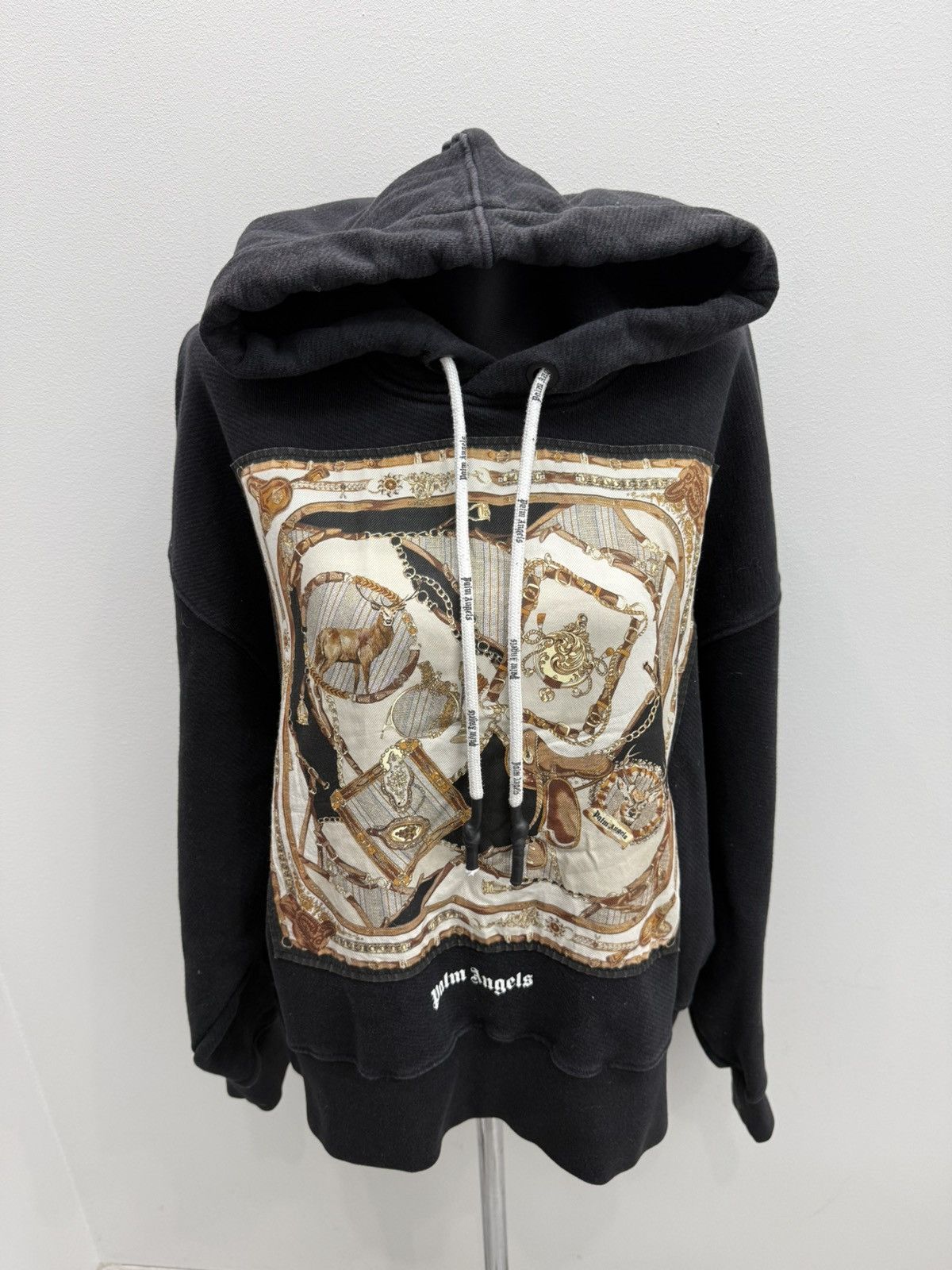 Palm Angels Palm Angels Cotton Black Foulard Hoodie Size M / US 6-8 / IT 42-44 - 1 Thumbnail