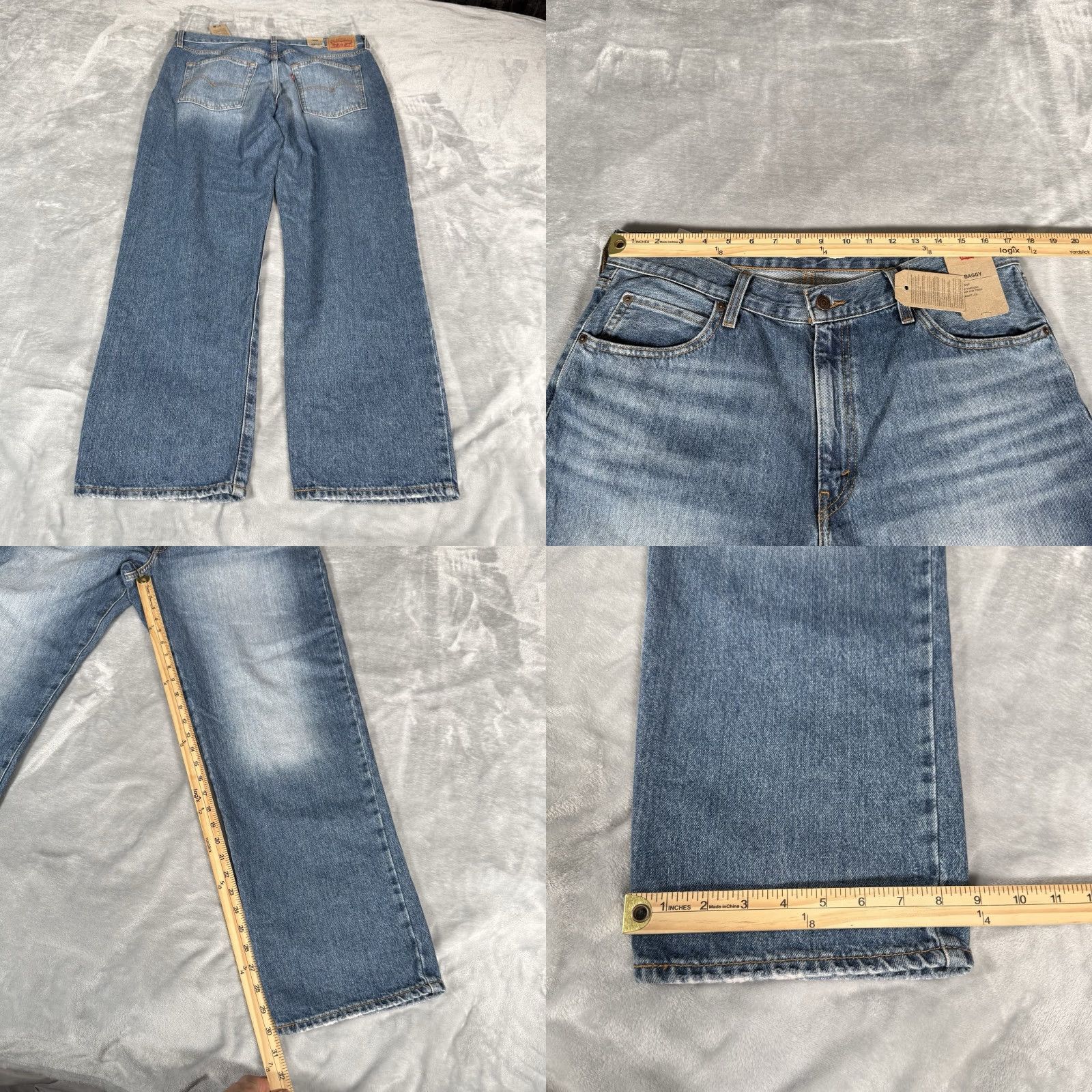 Levi's VINTAGE Levis 94 Baggy Denim Jeans Womens 32x31 Straight Leg Loose Fit NEW Size 24" / US 00 / IT 34 - 8 Thumbnail