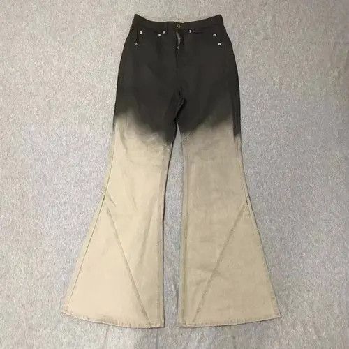 Japanese Brand × Jean vintage ombre wash micro-flare jeans Size US 32 / EU 48 - 1 Thumbnail