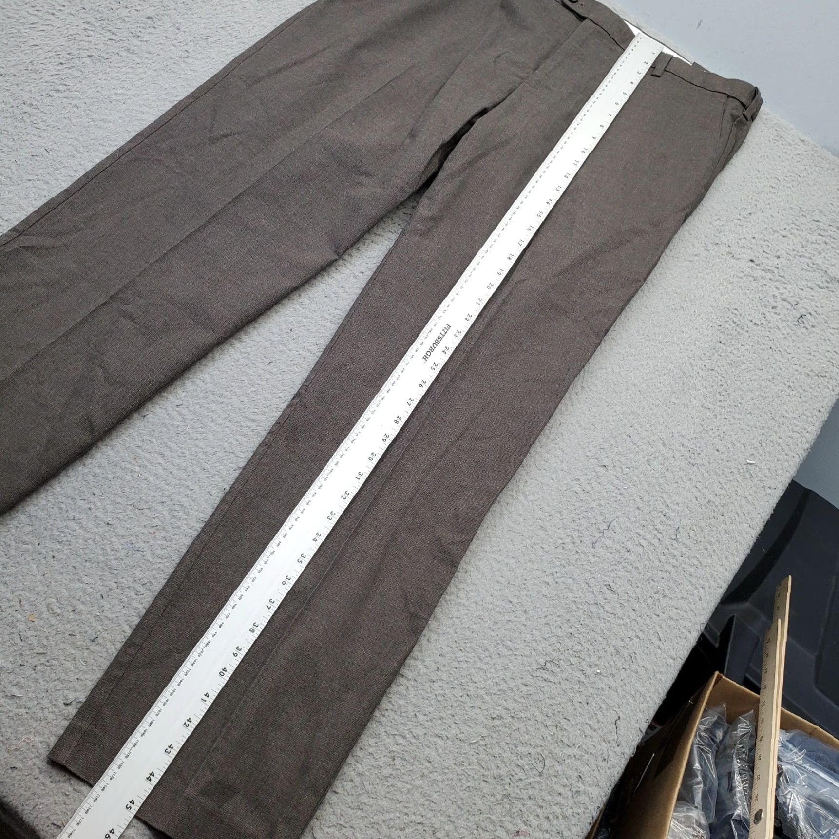Vintage Kirkland Signature Mens Dress Pants 38x34 Brown Formal Oxford Non-Iron Comfort Shirts Pants Size US 38 / EU 54 - 5 Thumbnail