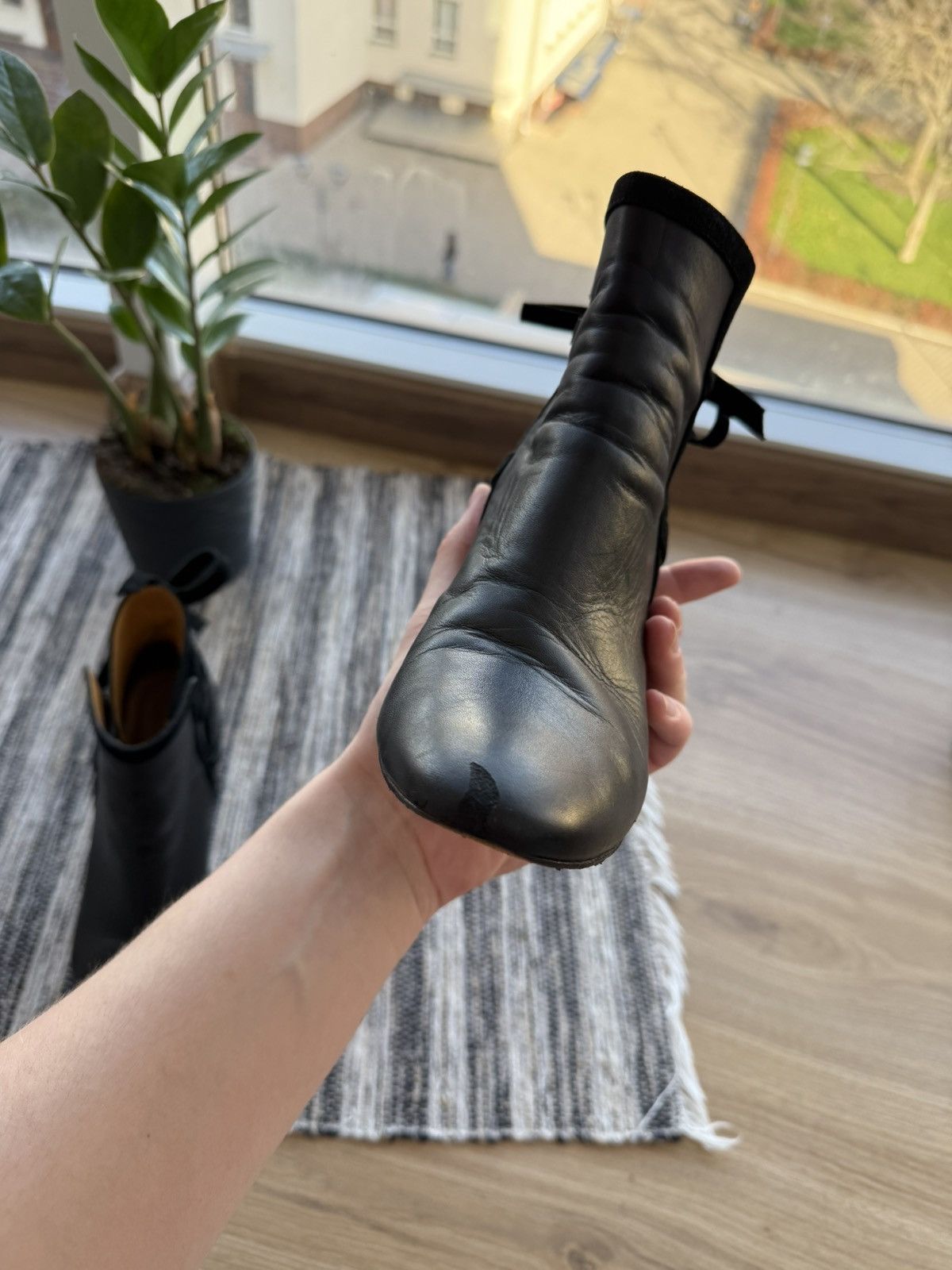 Sezane SEZANE BOOTS WOMENS SLIPON BLOCK HELL LEATHER BOOTIES CASUAL Size US 8 / IT 38 - 11 Thumbnail