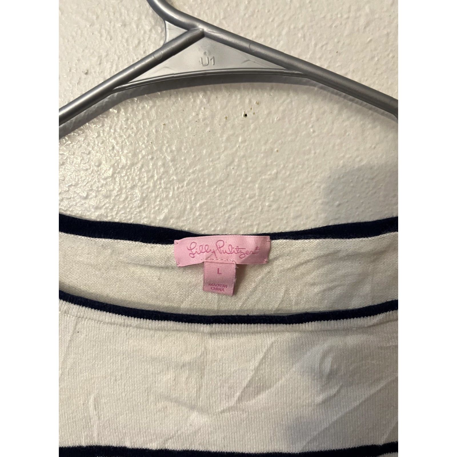 Lilly Pulitzer Lilly Pulitzer Maria Boatneck Striped Sweater Women Size L White Size L / US 10 / IT 46 - 3 Thumbnail