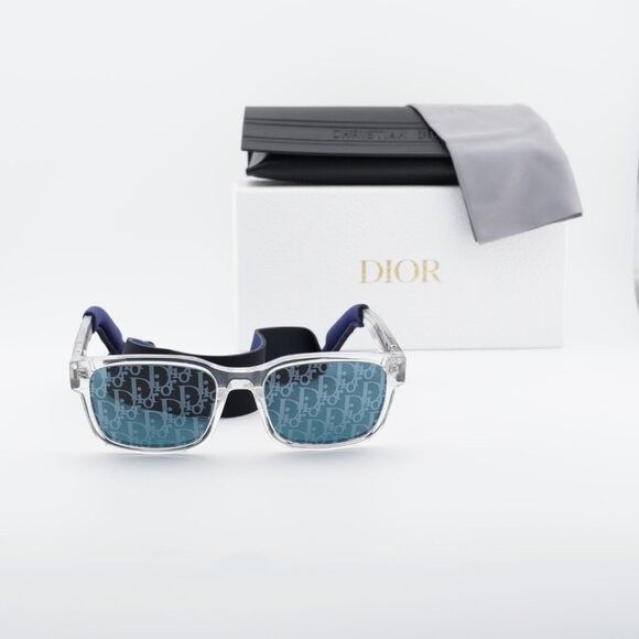 Dior Dior CD LINK S1U 88B8 Sunglasses Shiny Crystal Square Frame Size ONE SIZE - 11 Thumbnail