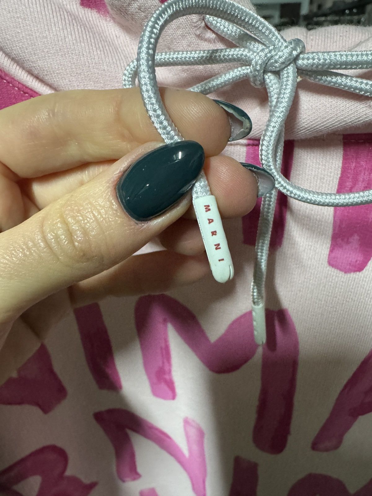 Marni Last Size Marni All Over Logo Printed Hoodie Size US M / EU 48-50 / 2 - 2 Thumbnail