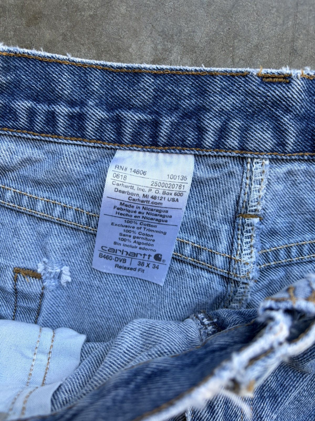 Carhartt Vintage Carhartt Light Wash Carpenter Baggy Workwear Denim Size US 38 / EU 54 - 3 Thumbnail
