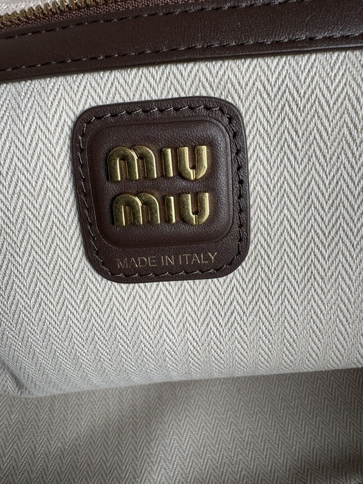 Miu Miu Miu miu bag « beau » brown, as new. Size ONE SIZE - 9 Thumbnail