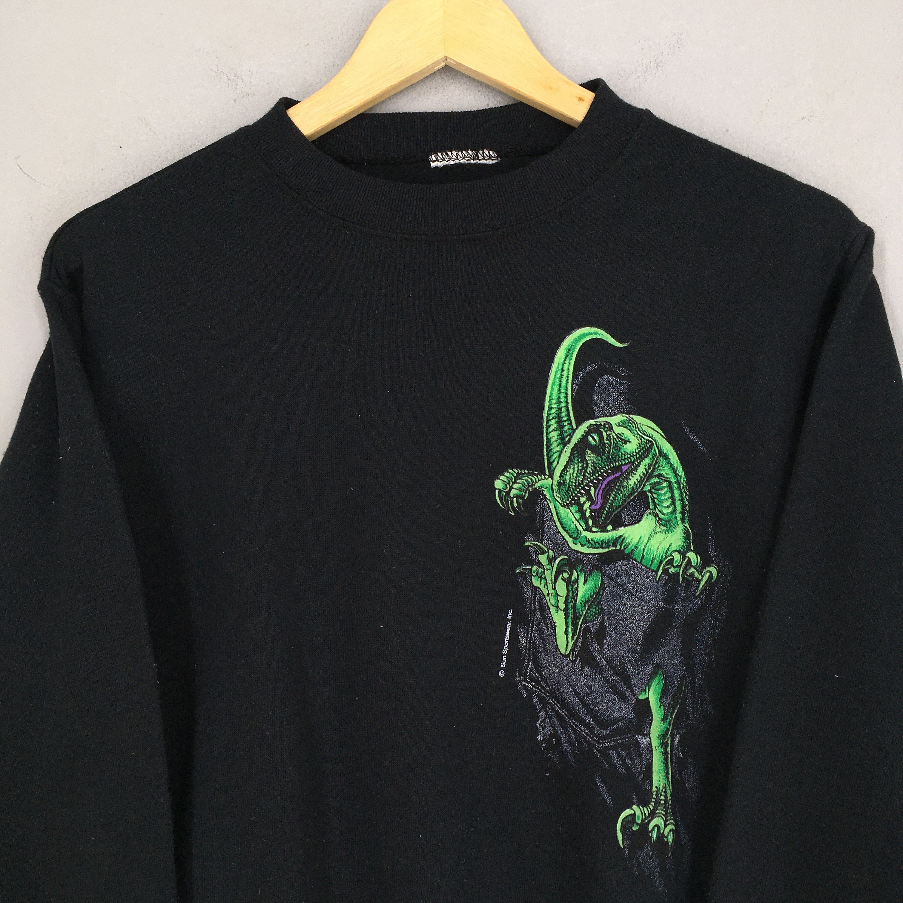 Habitat × Vintage Vintage 90s Indoraptor Dinosaur Sweatshirt Small Size US S / EU 44-46 / 1 - 2 Thumbnail