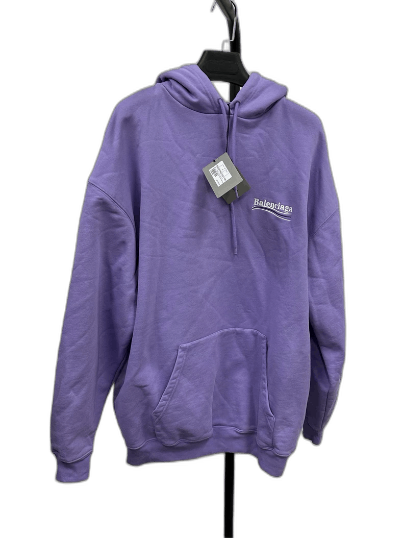 Balenciaga Balenciaga Logo Embroidered Hooded Sweatshirt Size US L / EU 52-54 / 3 - 1 Thumbnail