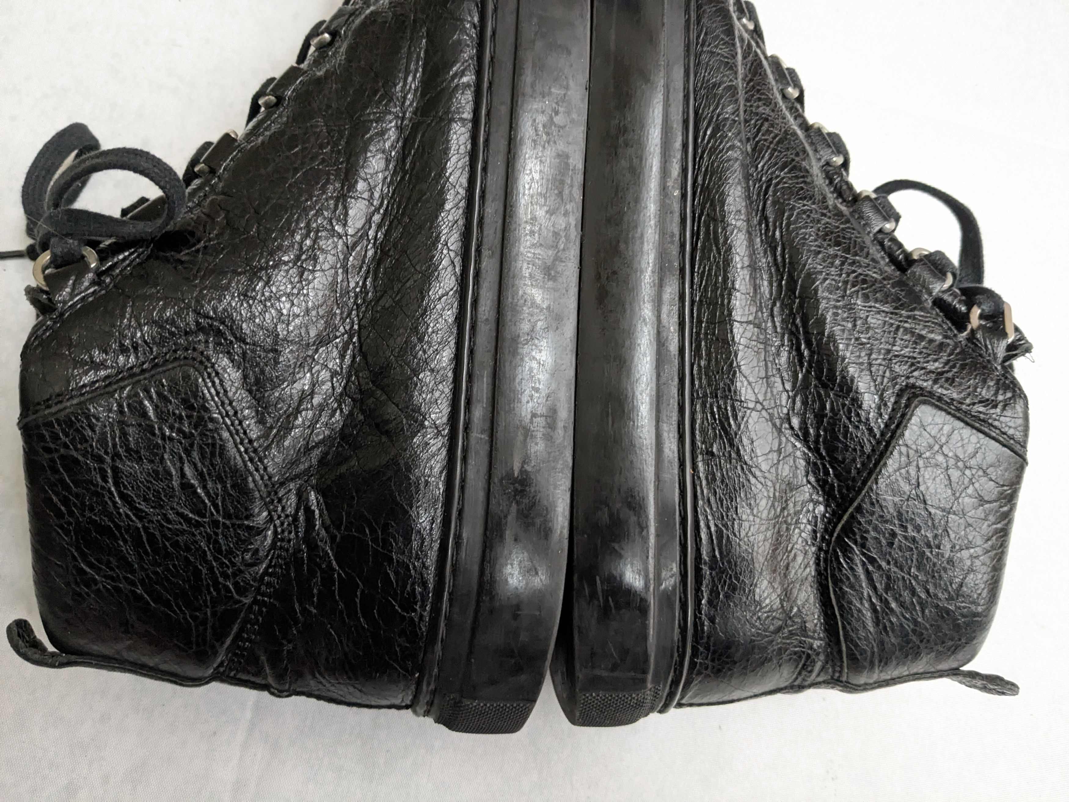 Balenciaga Balenciaga Arena Sneakers Black 10 Leather High Tops Size US 10 / EU 43 - 11 Thumbnail
