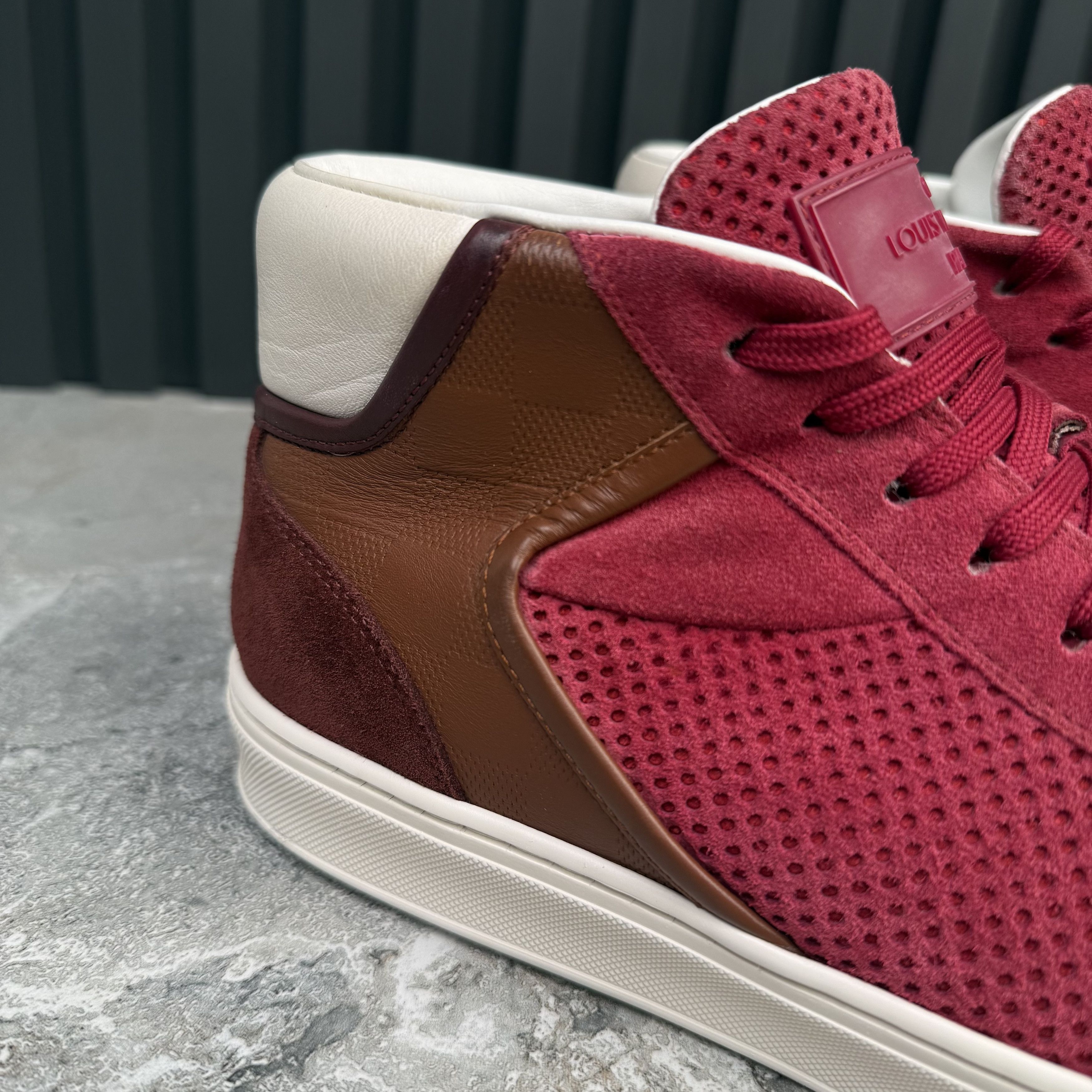 Louis Vuitton Player Trainer Sneakers Brown Damier Suede 7 LV Size US 8 / EU 41 - 11 Thumbnail