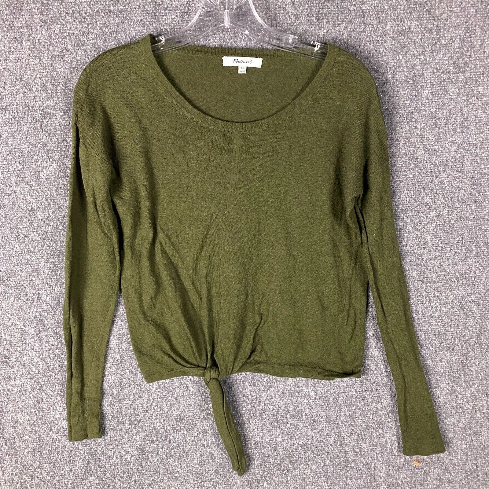 Madewell Madewell Top Women's XS Long Sleeve Green Adults X-Small Size XS / US 0-2 / IT 36-38 - 1 Thumbnail