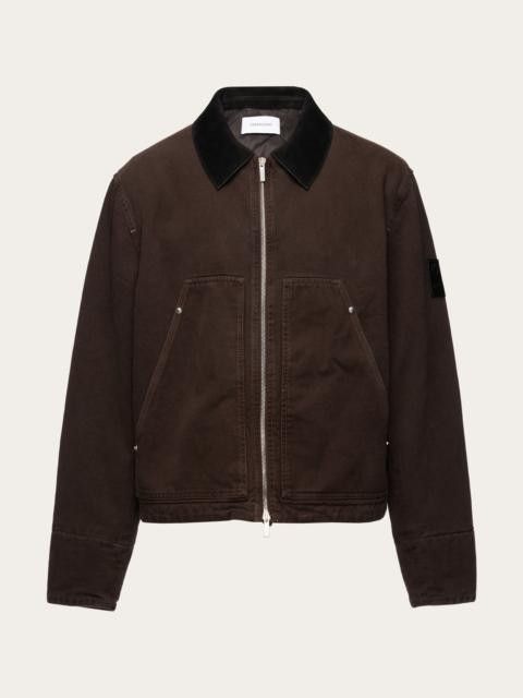 Salvatore Ferragamo $3.2K VALUE Padded Denim Blouson Jacket Size US XL / EU 56 / 4 - 1 Thumbnail