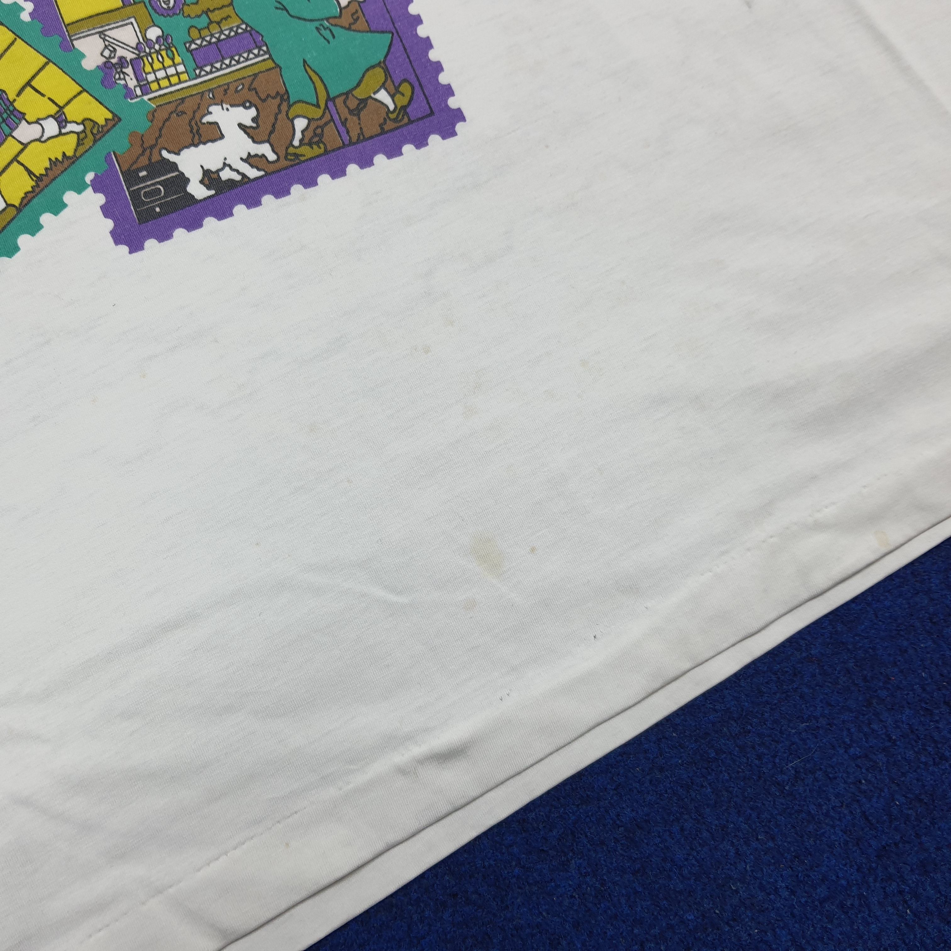 Vintage Vintage 90s Tintin Double Print Single Stitch Tshirt C294N75 Size US XL / EU 56 / 4 - 9 Thumbnail