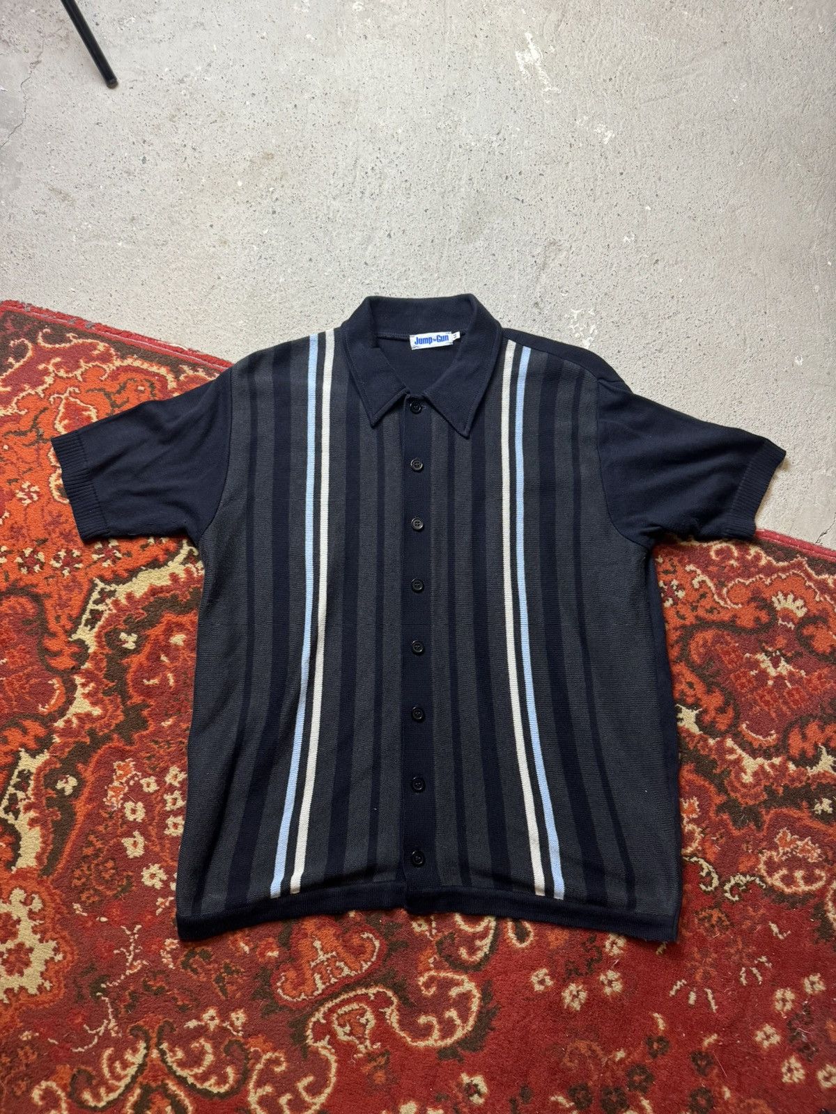 Vintage Vintage Y2K Jump The Gun Stripes Mafia The Sopranos Polo Size US M / EU 48-50 / 2 - 1 Thumbnail
