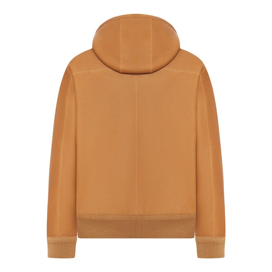 Loewe LOEWE Tan Leather Shearling Jacket New & Authentic (Men's si Size US L / EU 52-54 / 3 - 2 Thumbnail