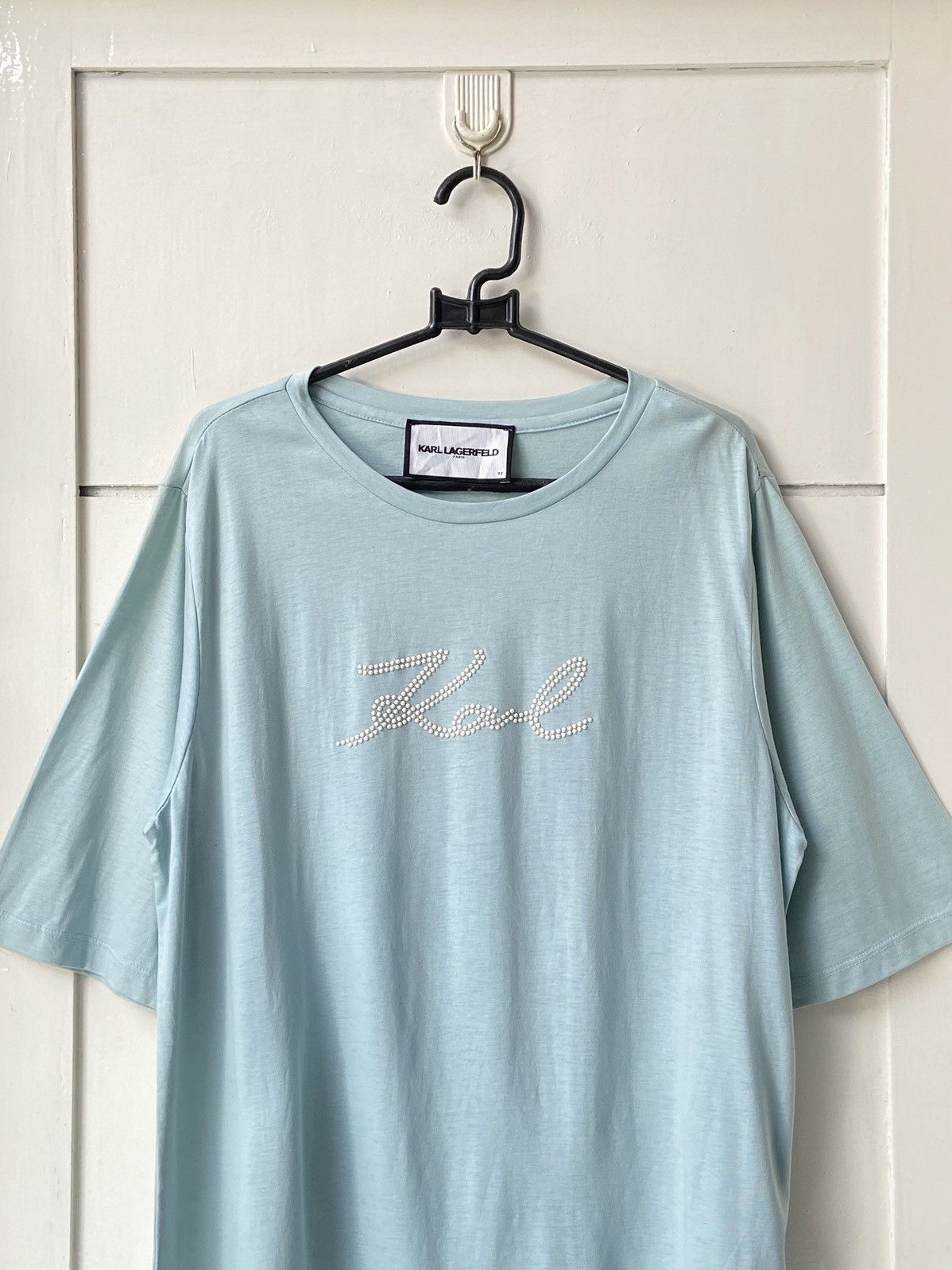 Karl Lagerfeld KARL LAGERFELD Blue T-shirt Size US S / EU 44-46 / 1 - 2 Thumbnail