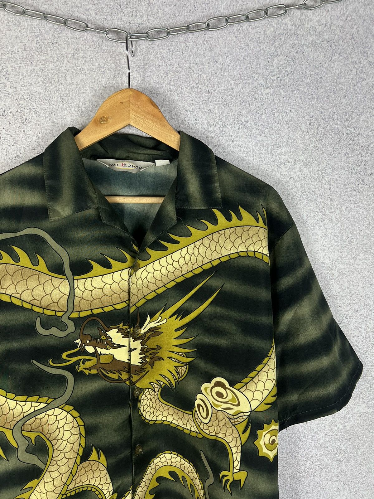 Japanese Brand Vintage Y2K Dragon All Overprinted Crazy Shirt Size US XL / EU 56 / 4 - 2 Thumbnail