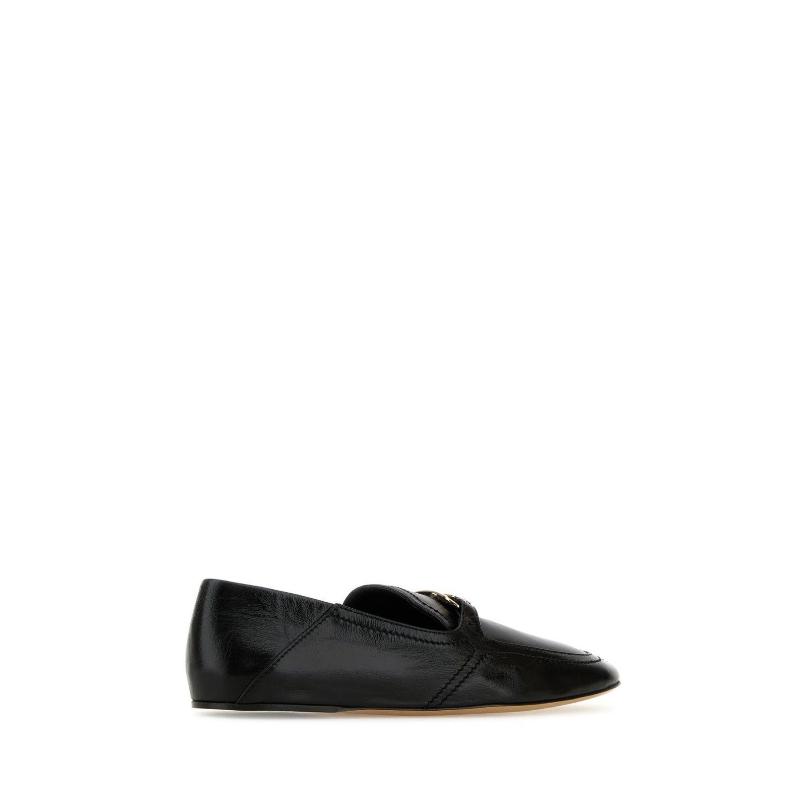 FERRAGAMO Elaine Black Leather Loafers New & Authentic (Wome