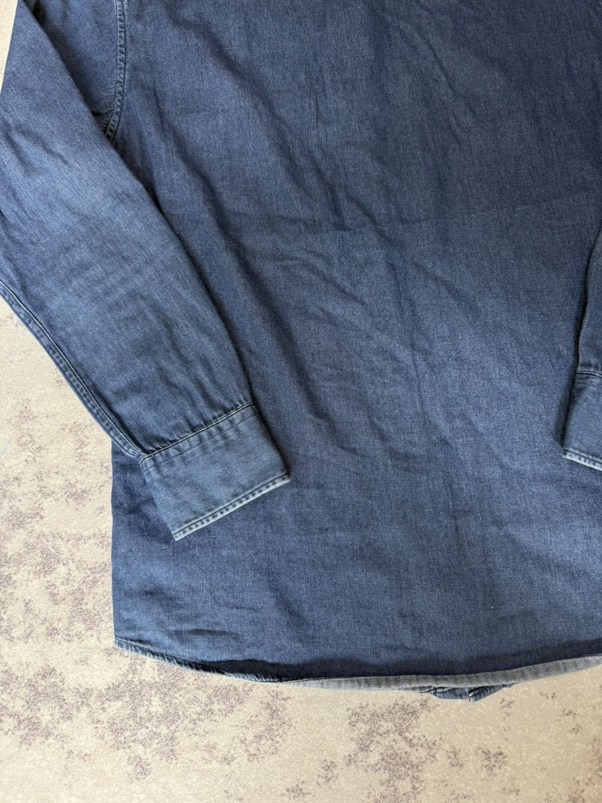 Uniqlo UNIQLO INDIGO BLUE DENIM BUTTON UP SHIRT Size US XS / EU 42 / 0 - 11 Thumbnail