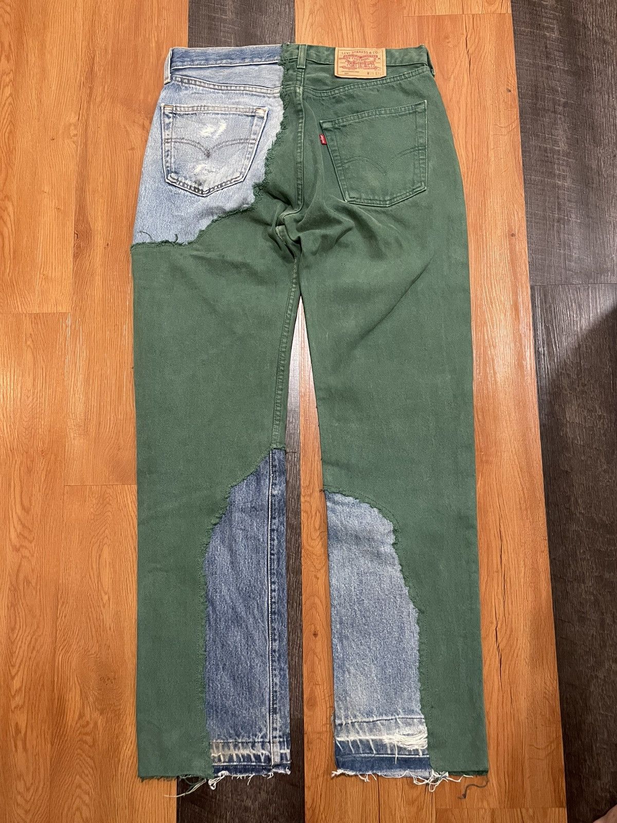 Levi's Vintage Clothing Vintage 501 Levis Made in Usa Custom Handmade Sashiko Boro Size US 32 / EU 48 - 8 Thumbnail