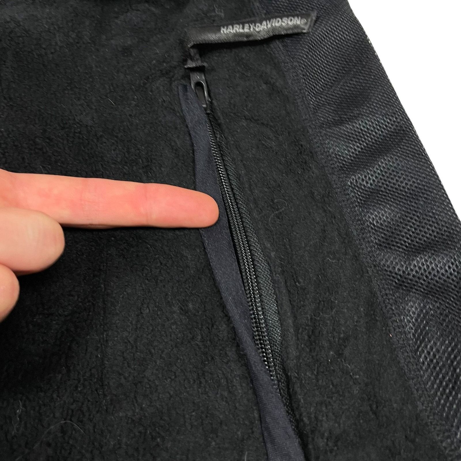 Harley Davidson × Vintage Vintage Harley-Davidson Men's Black Full Zip Fleece Jacket S Size US S / EU 44-46 / 1 - 6 Thumbnail
