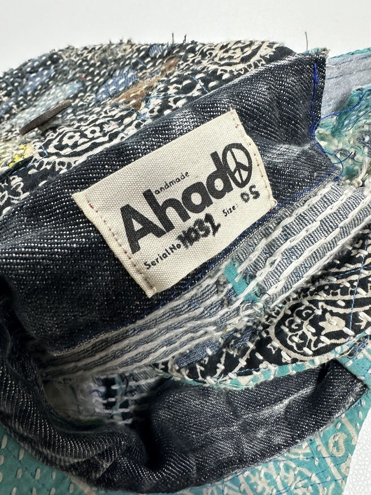 Handmade Custom Made Distressed Patchwork Trapper Ninja Hats Boro Size ONE SIZE - 22 Thumbnail