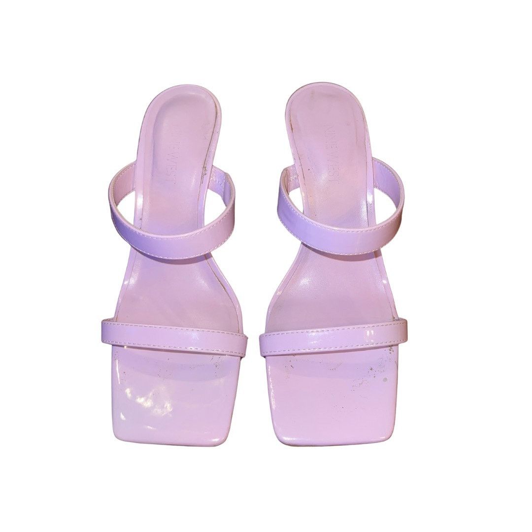 Nine West Y2K Dilene Dressy Purple Sandal Heel Size 7 90s Party Chic Size US 7 / IT 37 - 2 Thumbnail