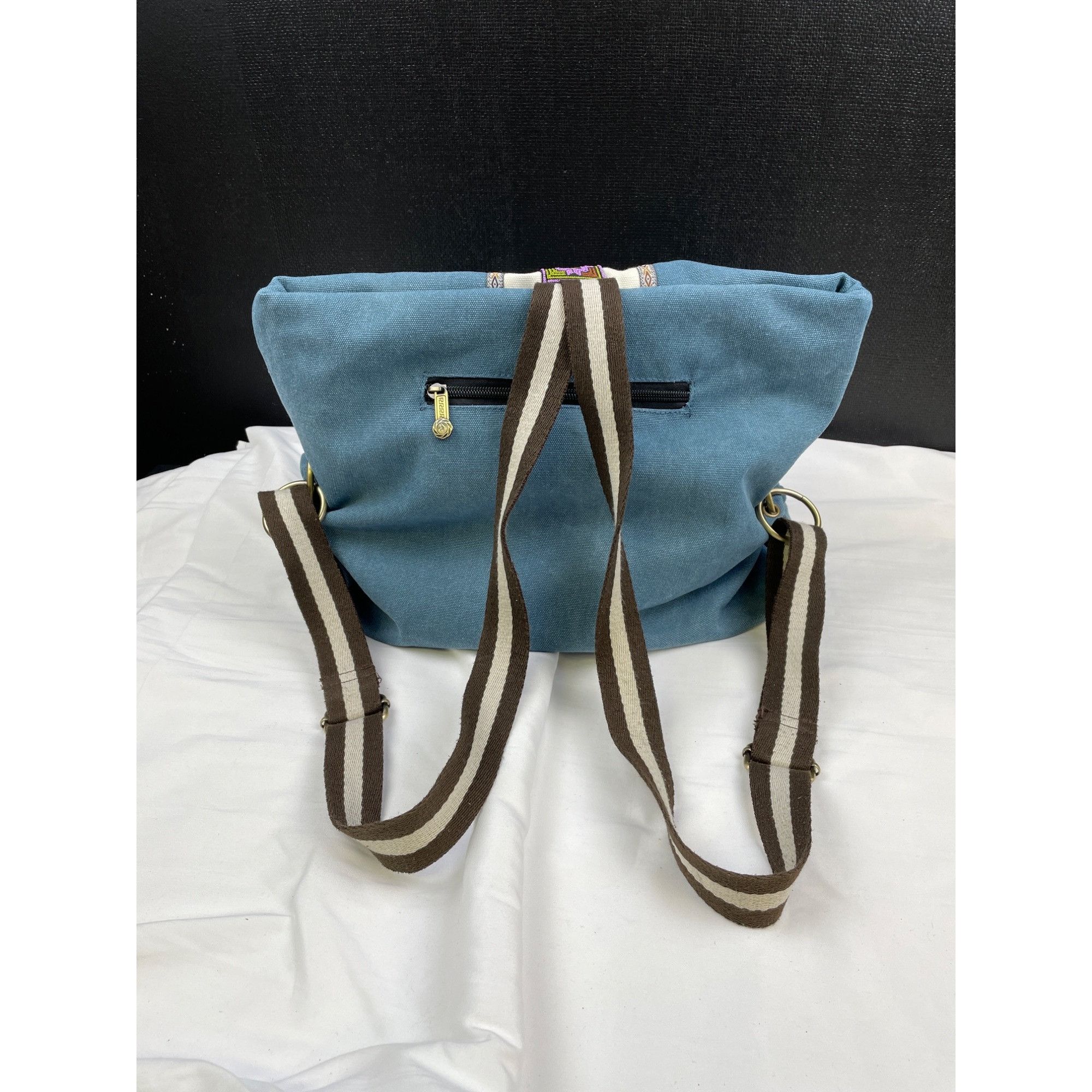 Other Women's Blue Denim Canvas Backpack SKU 3748 Size ONE SIZE - 6 Thumbnail