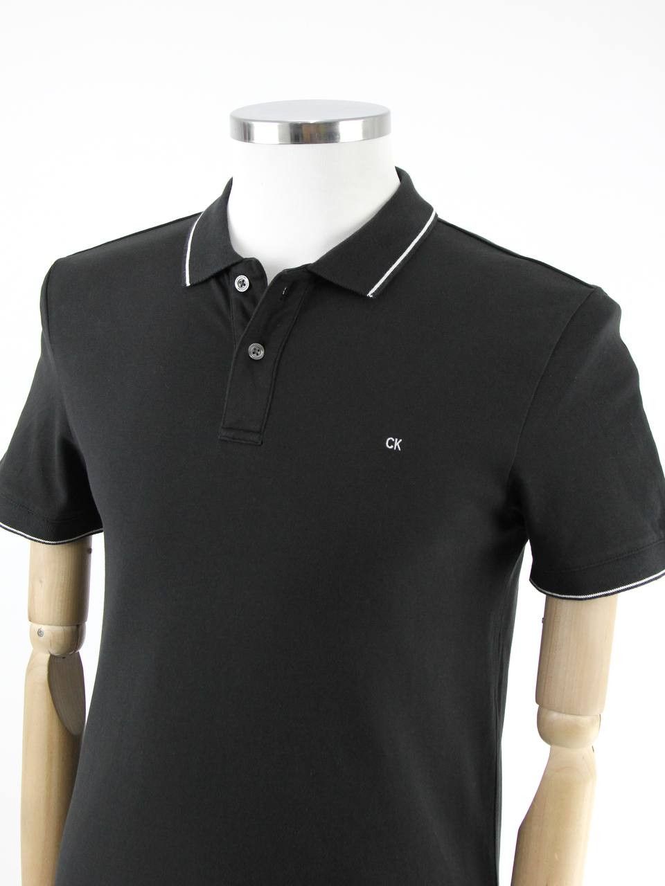 Calvin Klein CALVIN KLEIN JEANS Black Slim Polo Shirt with Logo Size US M / EU 48-50 / 2 - 4 Thumbnail