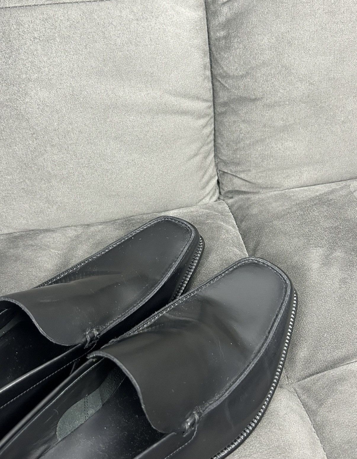 Prada Prada black leather loafers Size US 12 / EU 45 - 9 Thumbnail