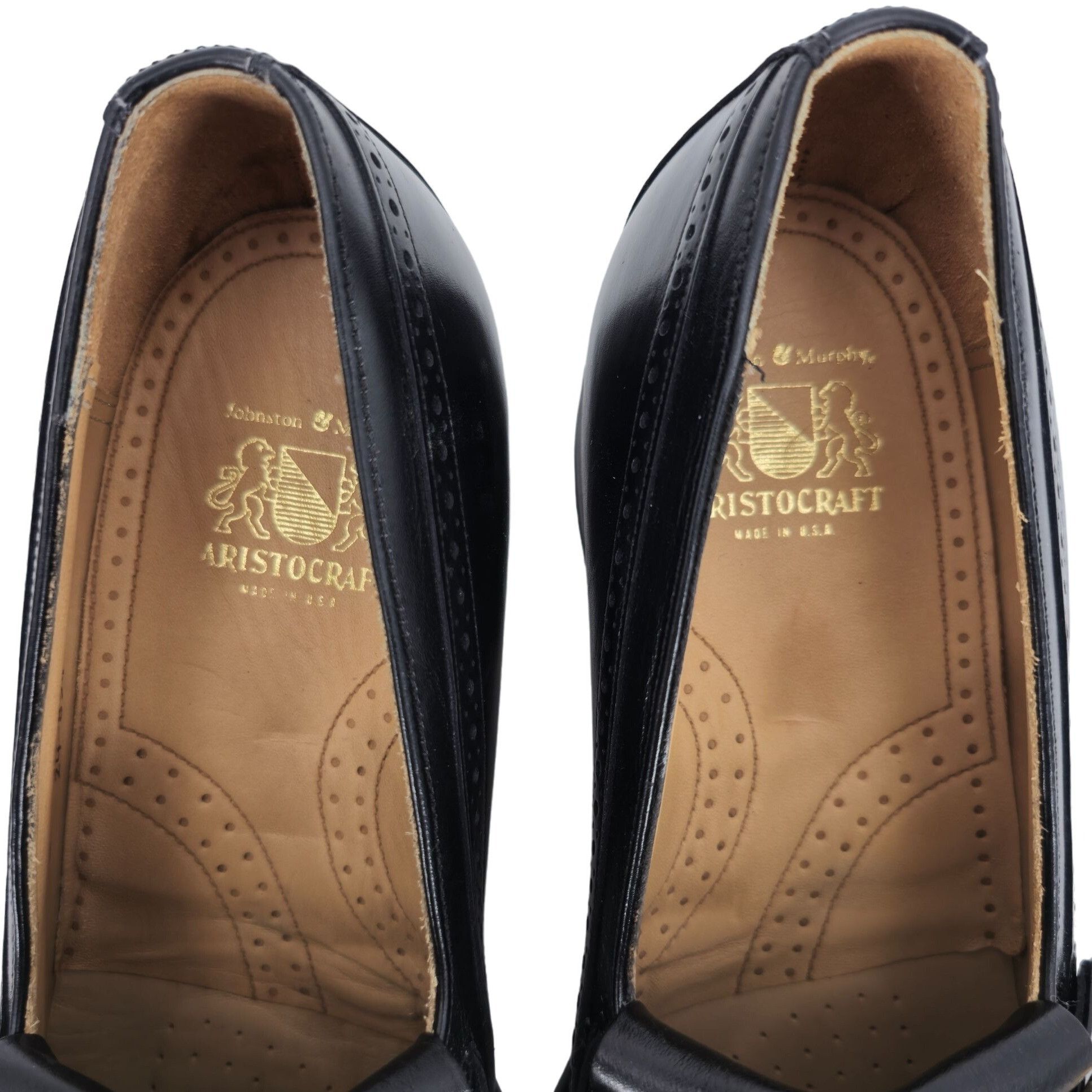 Johnston & Murphy New Vintage Johnston & Murphy Aristocraft Black Leather Monk Size US 8.5 / EU 41-42 - 5 Thumbnail