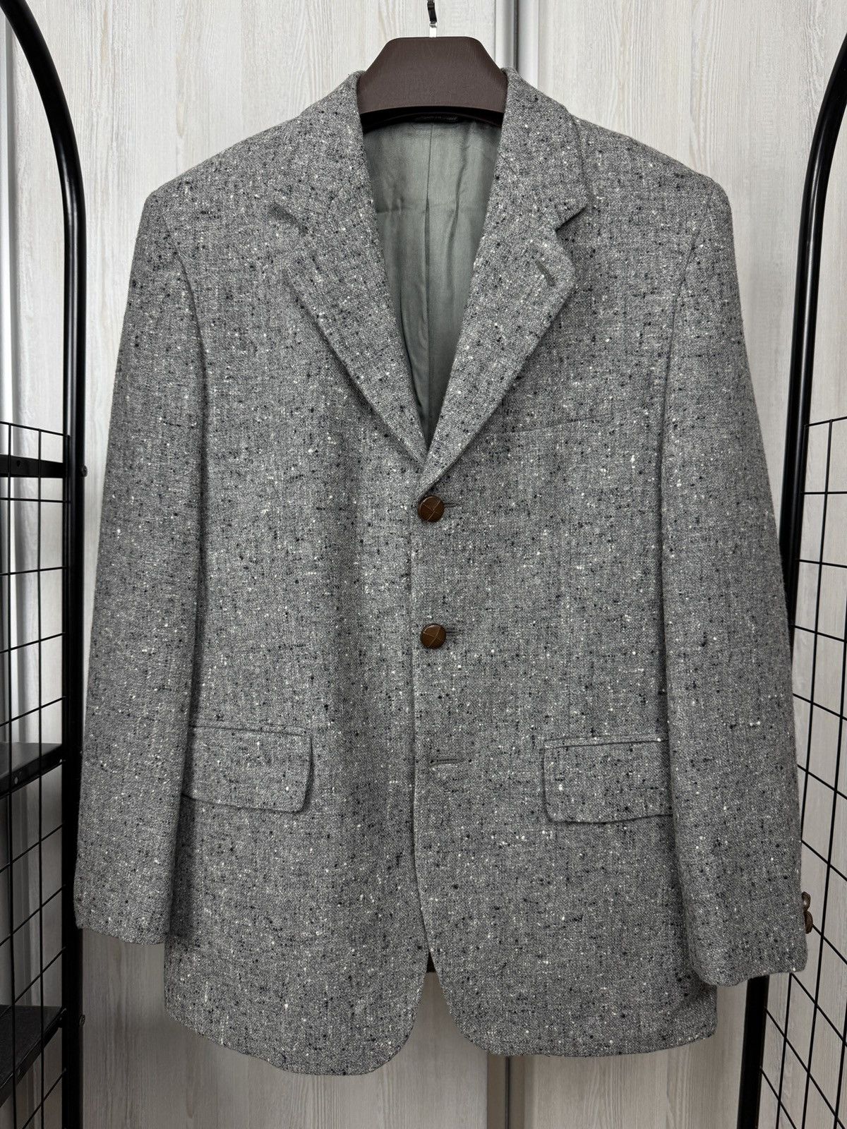 Yves Saint Laurent Yves Saint Laurent x Lanificio Paoletti wool tweed blazer Size 38R - 2 Thumbnail