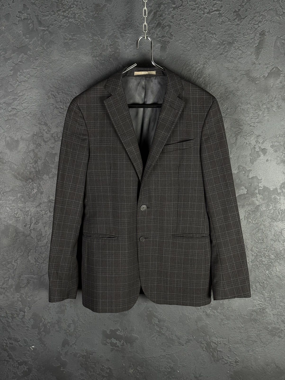 Paoloni Paoloni Men's Lana Vergine Wool 2 Button Blazer Size 48R - 1 Thumbnail