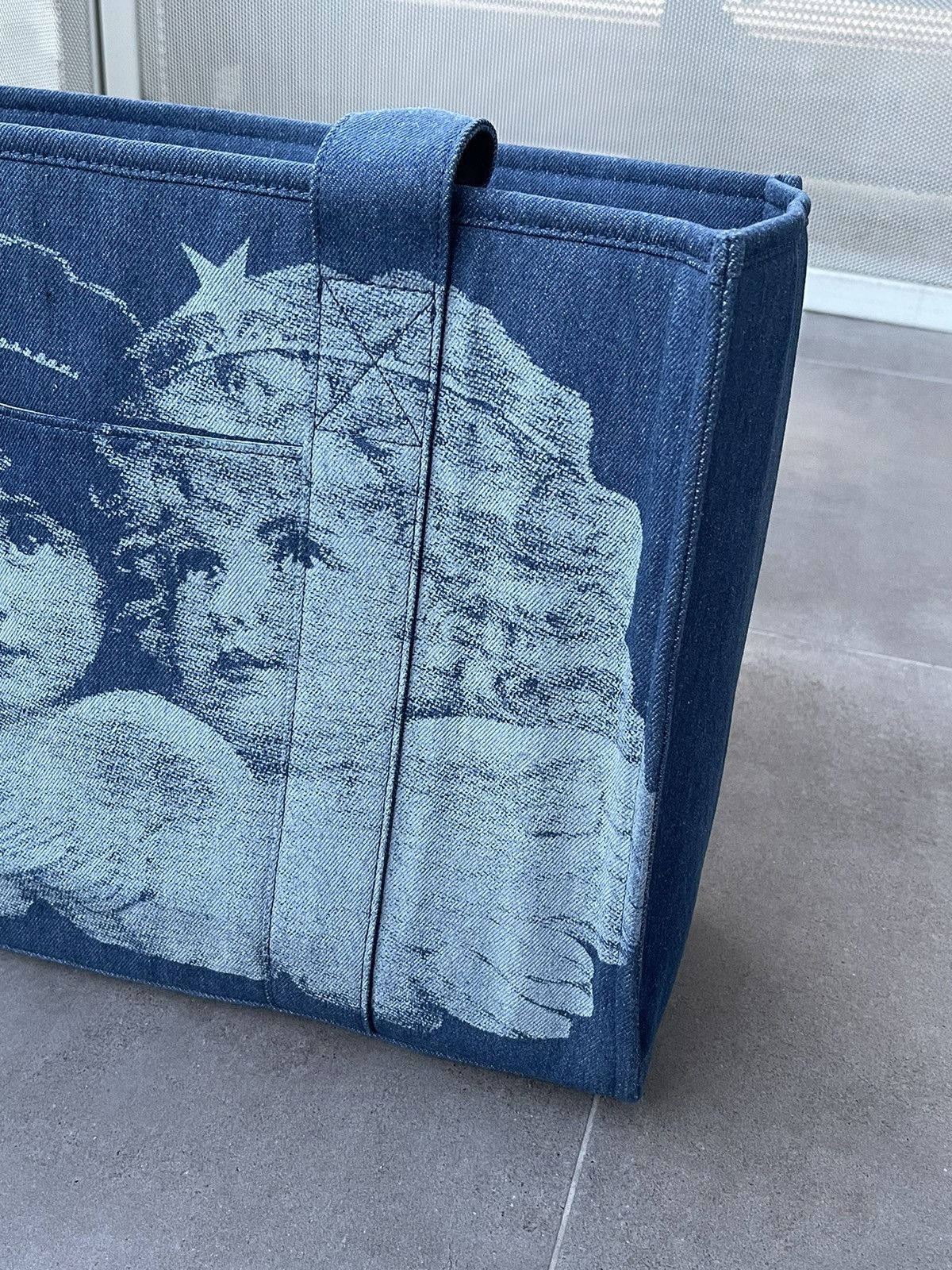 Fiorucci !DS! SS23 Fiorucci Angels Denim Blue Shopper Bag Size ONE SIZE - 9 Thumbnail