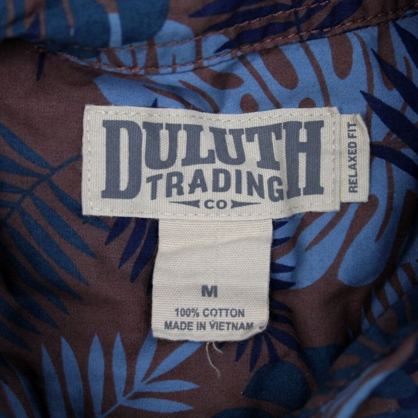 Vintage Duluth Mens Button-Up Shirt L/S Floral Blue Gray Cotton Relaxed Fit M Size US M / EU 48-50 / 2 - 7 Thumbnail