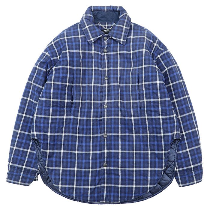 Balenciaga Balenciaga Balenciaga Flannel Cotton Jacket Textile Outerwear DUTY FREE for USA Size ONE SIZE - 1 Thumbnail