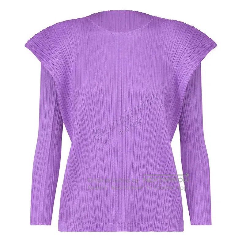 Issey Miyake Issey Miyake size:one size Purple Long Sleeve Size XXS / US 00 / IT 34 - 1 Thumbnail