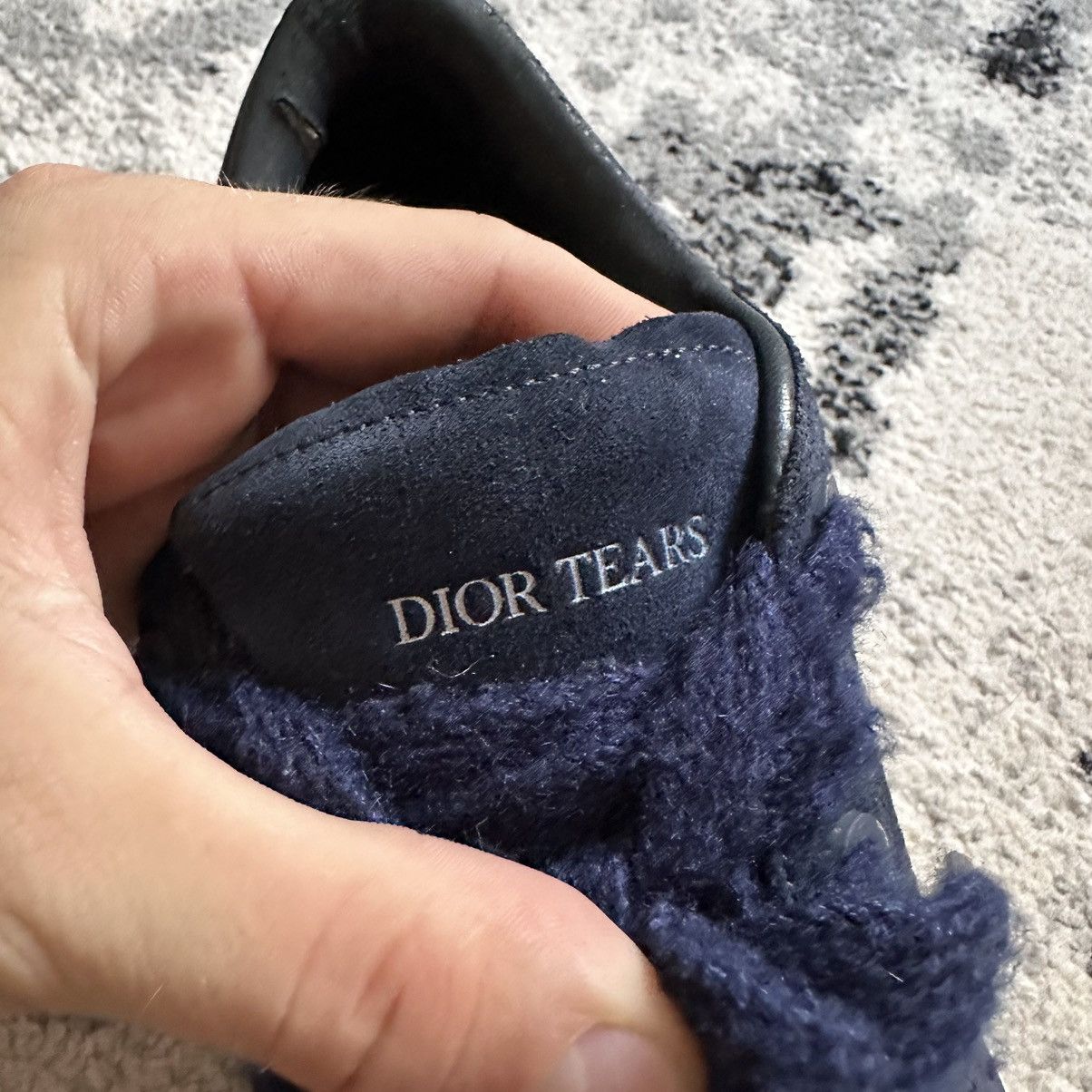 DENIM TEARS × Dior Dior Tears B33 Blue Oblique Denim Peace Sneakers Size US 9.5 / EU 42-43 - 9 Thumbnail