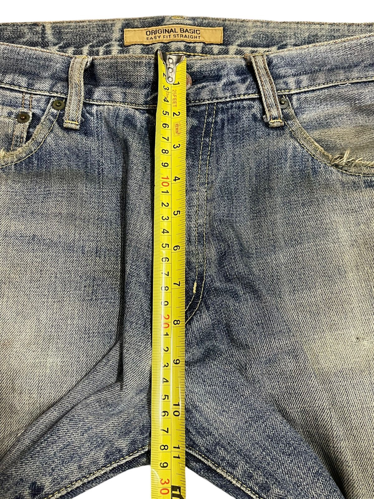 Uniqlo Vintage Japanese Uniqlo Mud Wash Style Distress Loose Jeans Size US 34 / EU 50 - 15 Thumbnail