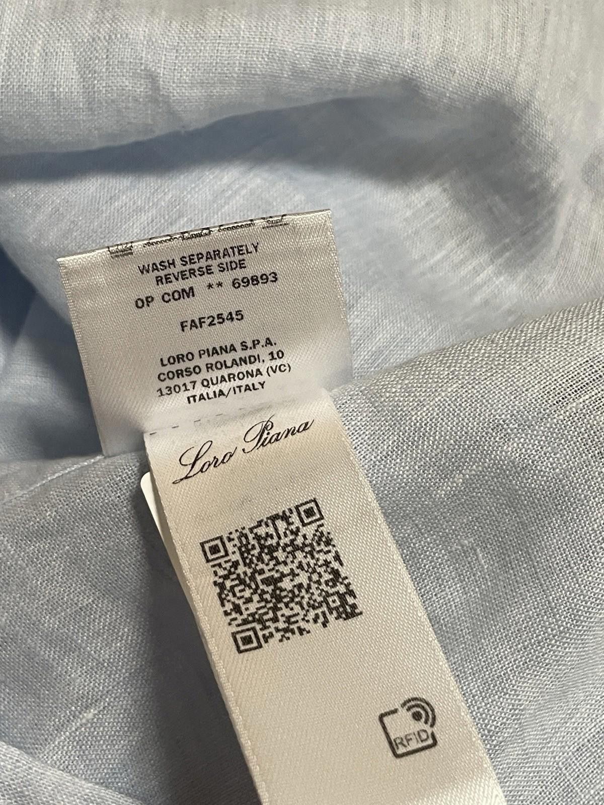 Loro Piana Loro Piana Men's Linen Shirt Size US S / EU 44-46 / 1 - 9 Thumbnail
